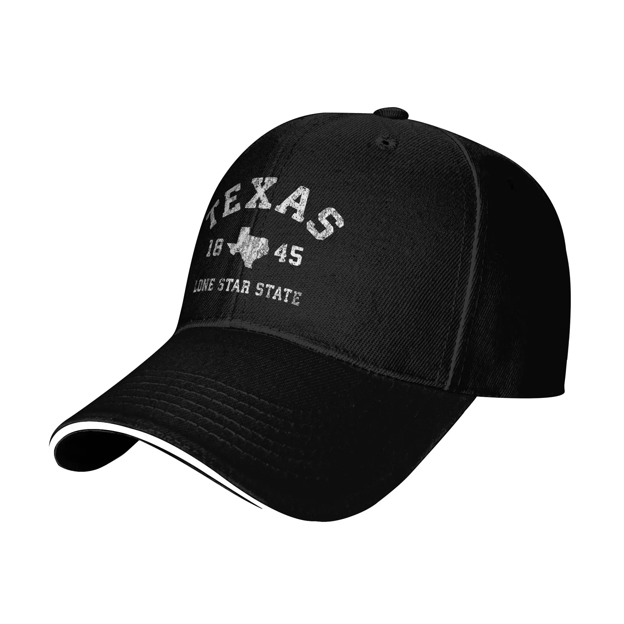 Outdoor Camping In Texas - Yıkanmış beyzbol şapkası Texas Vintage Spor