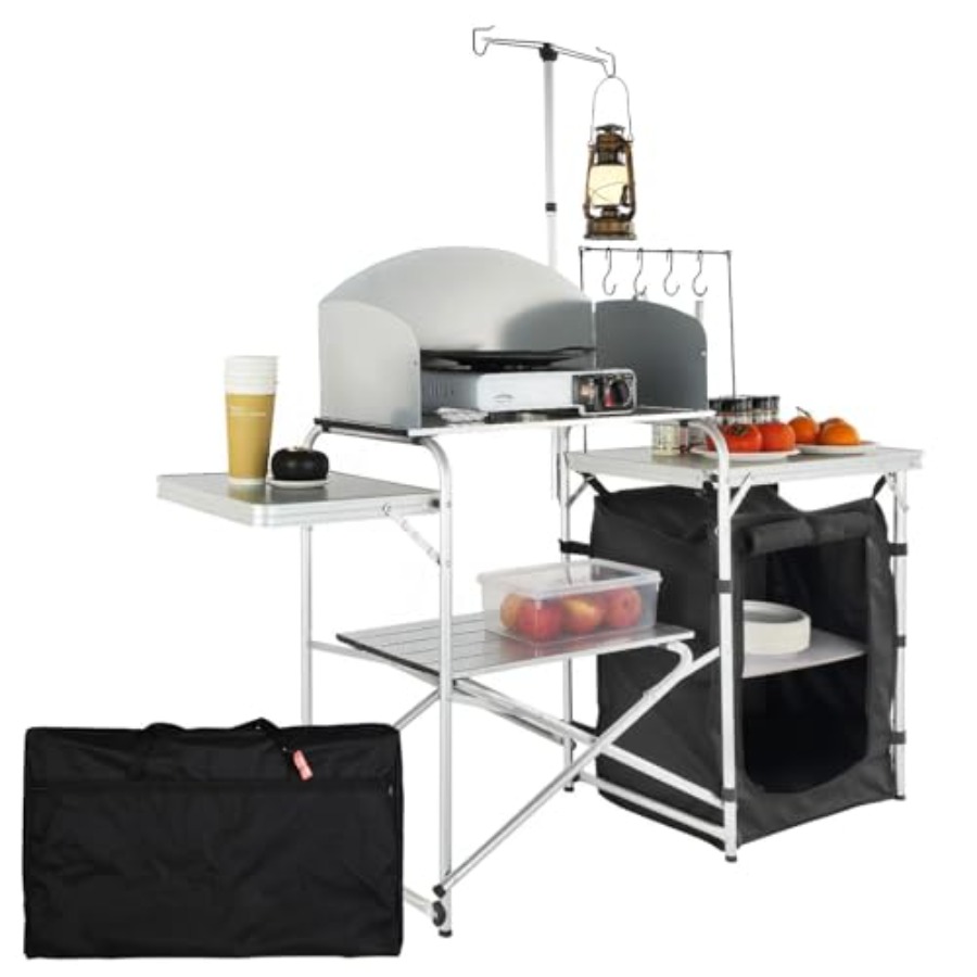 Outdoor Camping Cooking Table - Kamp Mutfak Masası, Katlanabilir Açık Hava