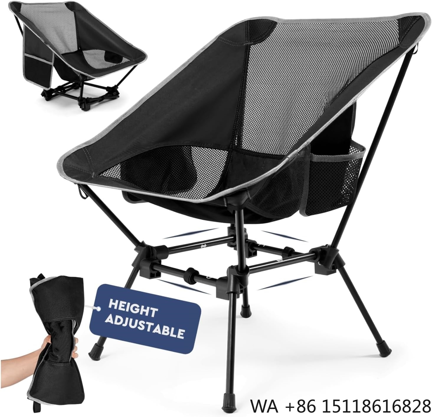 Outdoor Chair Camping - Hafif Kamp Sandalyesi, Yetişkinler İçin Kamp