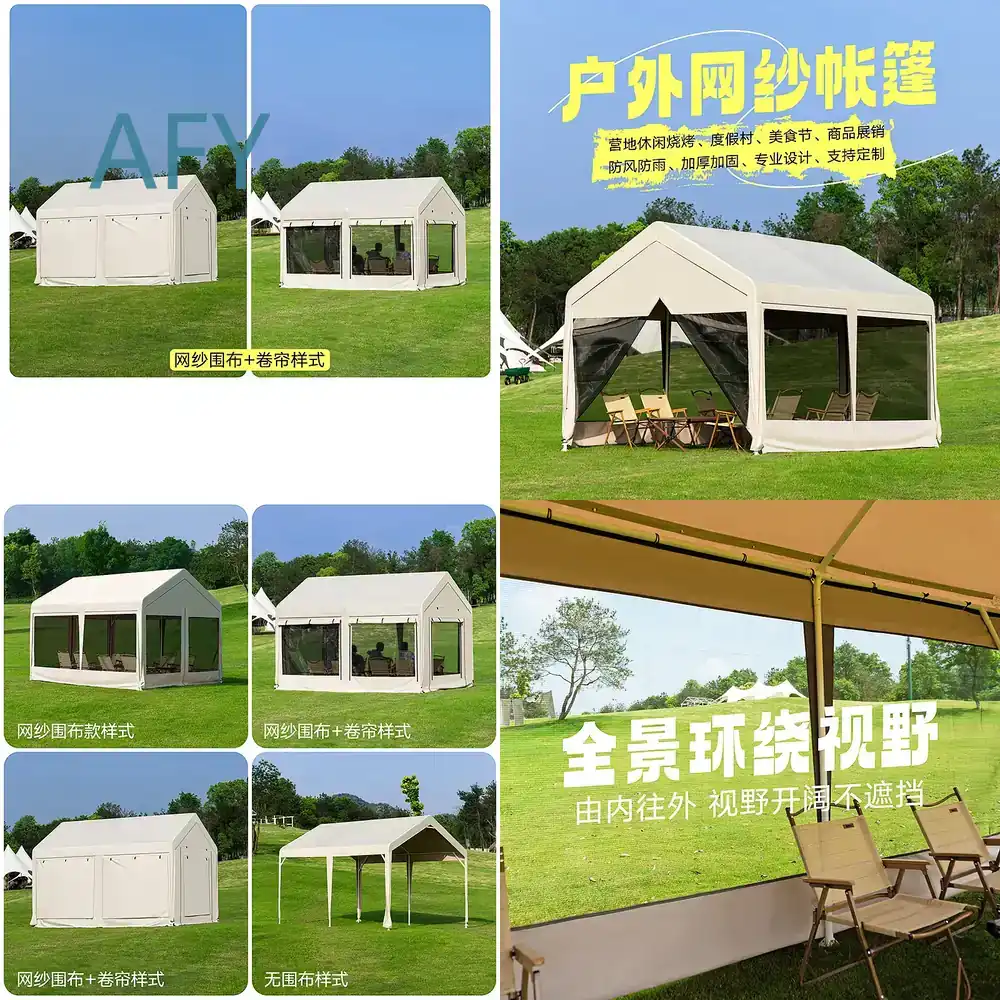 Outdoor Camping Van Tent - Nefes Alabilen Yazlık Pergola Kamp Çadırı,