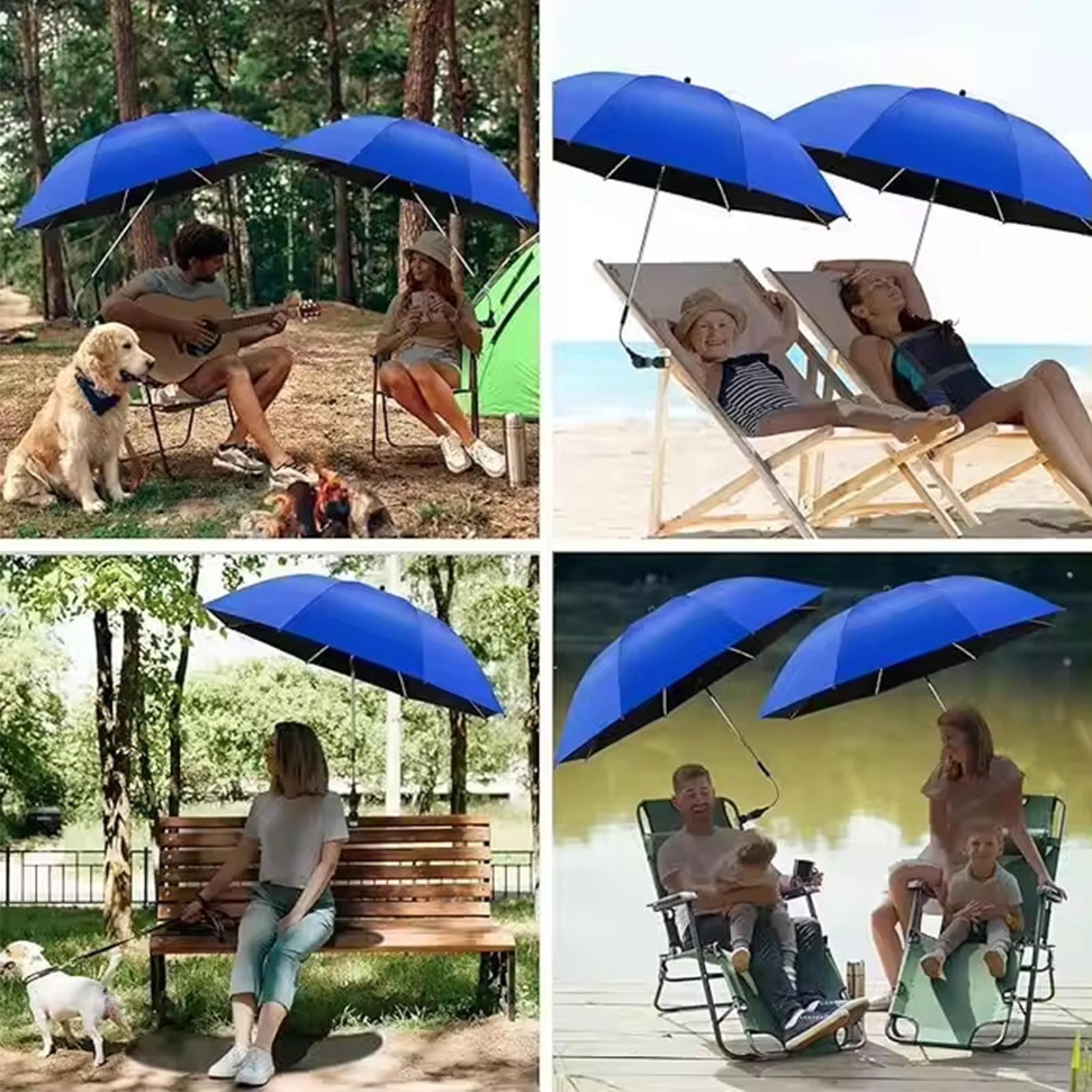 Outdoor Camping Umbrella - 360 Derece Ayarlanabilir Plaj Şemsiyesi Katlanabilir