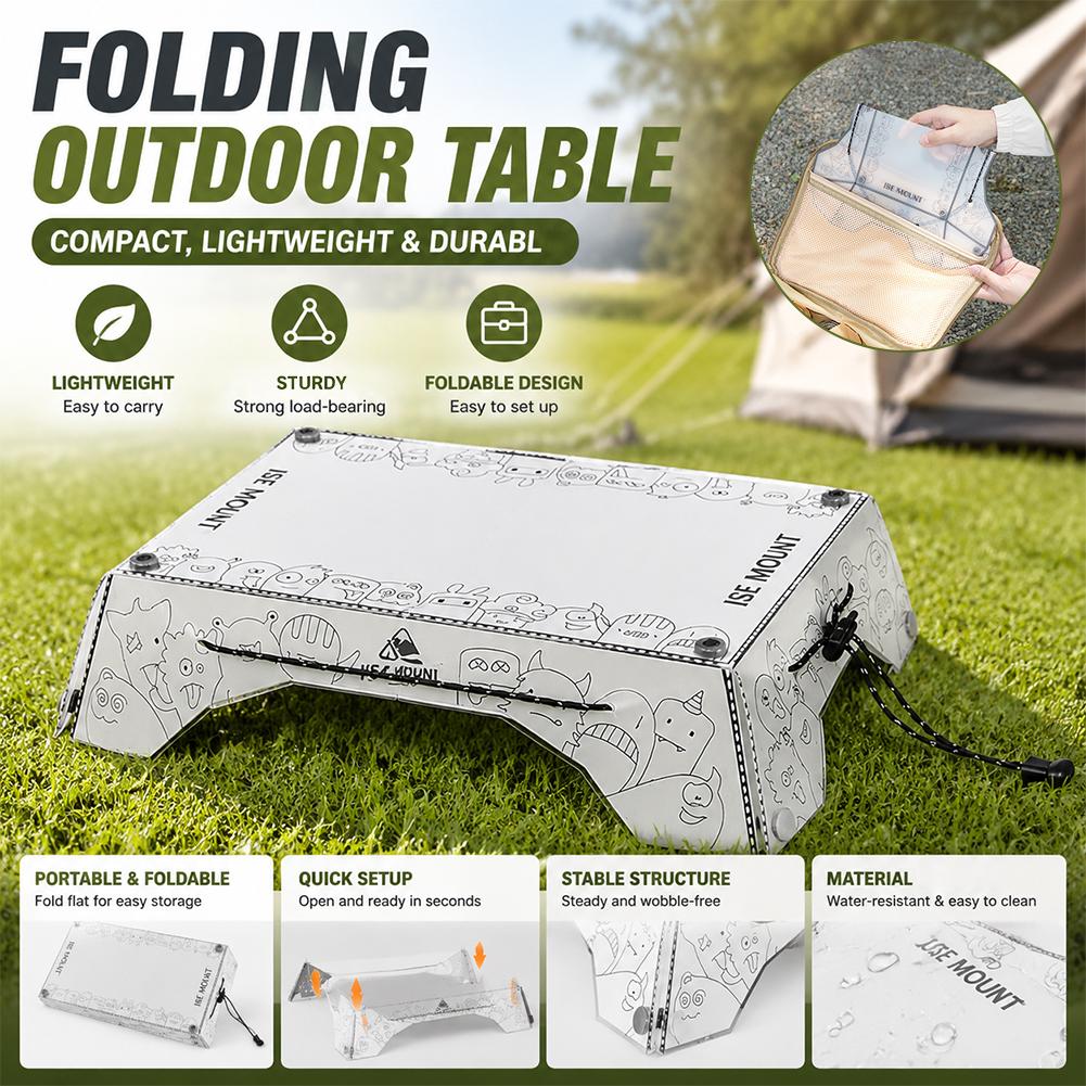 Outdoor Camping Cooking Table - Taşınabilir Çok Katlanabilir Kamp Masası PP