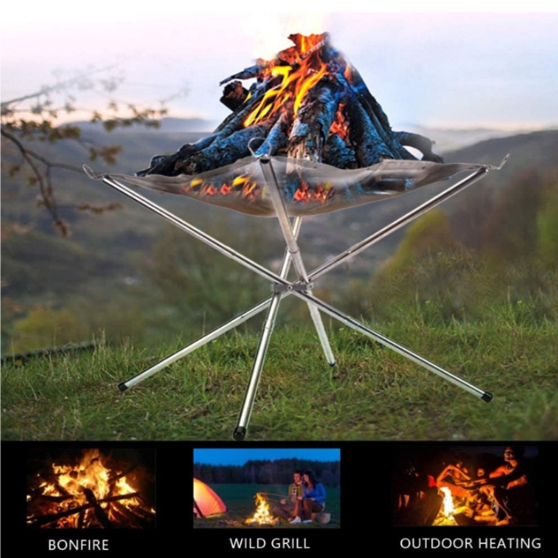 Outdoor Camping Wood Stove - Açık Hava Barbekü Şenlik Ateşi Rafı