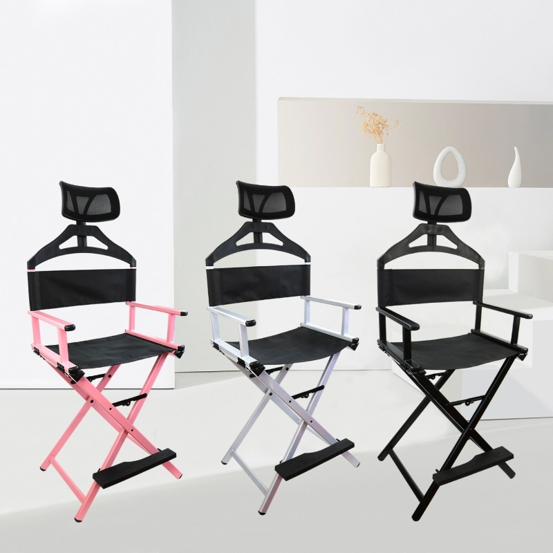 Outdoor Camping High Chair - Taşınabilir Katlanabilir Yüksek Çerçeveli Yönetmen Koltuğu,