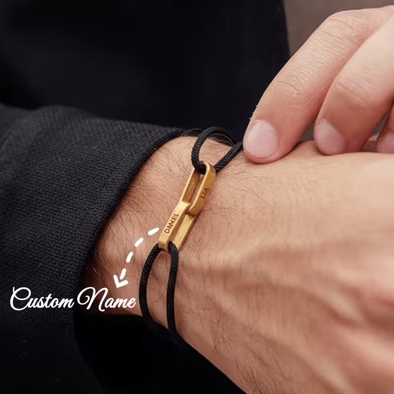 Paracord Bracelet - 2 İsimli Özel Çift Bilekliği -