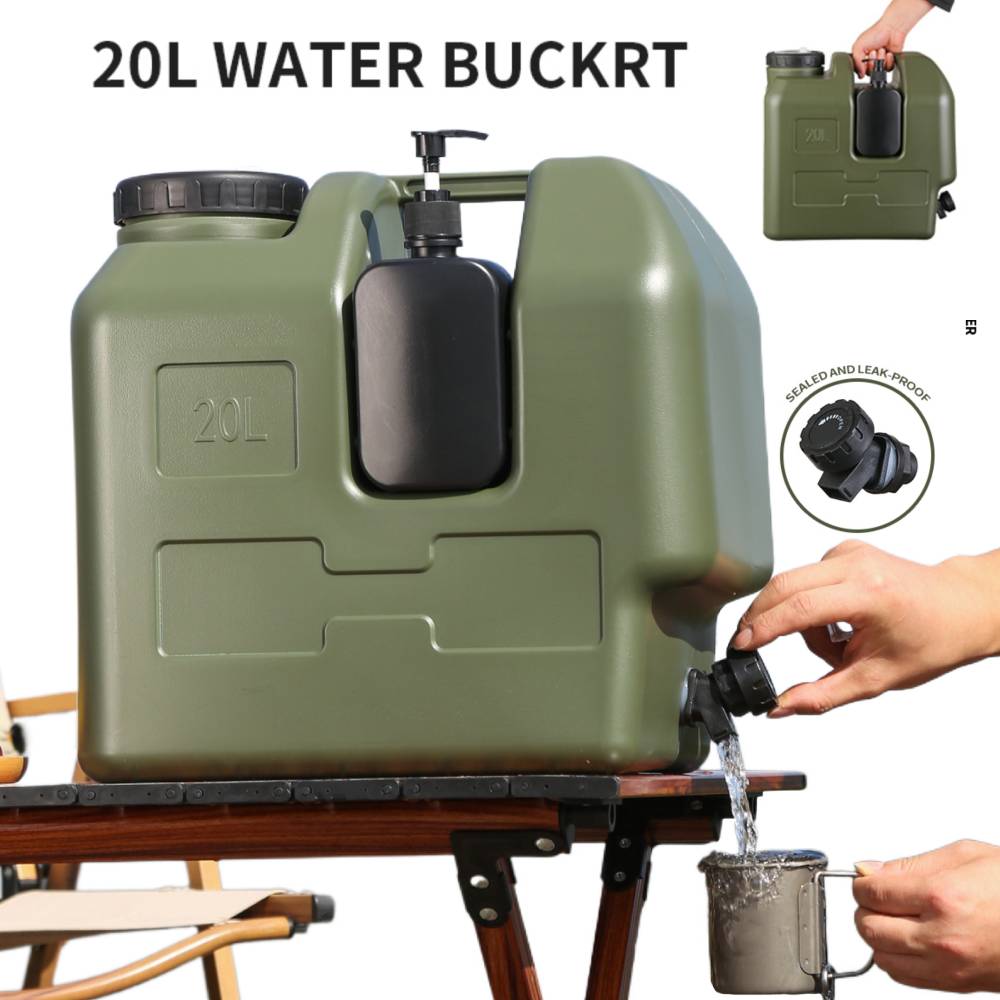 Outdoor Camping Water Tank - 15/20L Taşınabilir Kamp Su Bidonu Musluklu