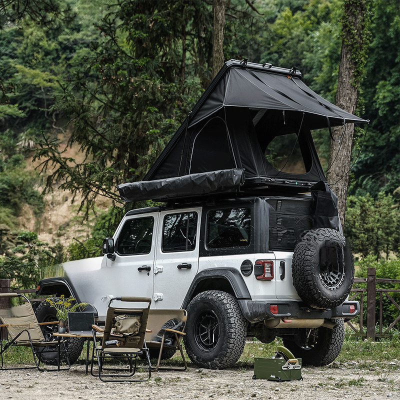 Outdoor Camping Van Tent - Sert Alüminyum Çatı Çadırı, Kelepçeli Montajlı,
