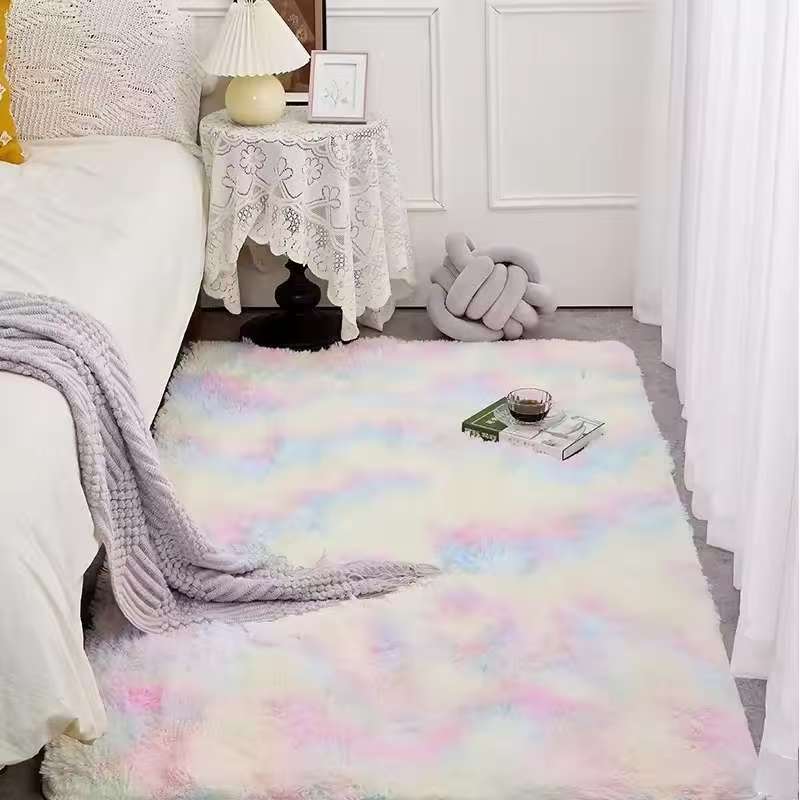 Outdoor Camping Games For Adults - VIKAMA Kabarık Peluş Tie-dye Halı Oturma