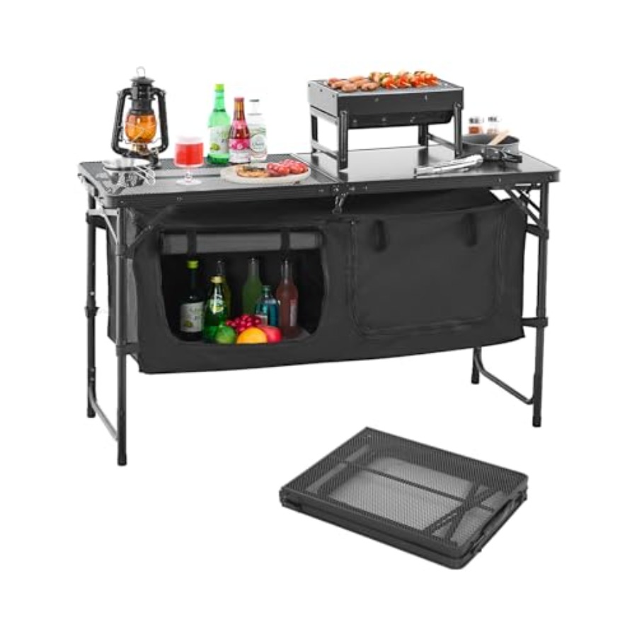 Outdoor Camping Cooking Table - Kamp Mutfak Masası, Katlanabilir Dış Mekan