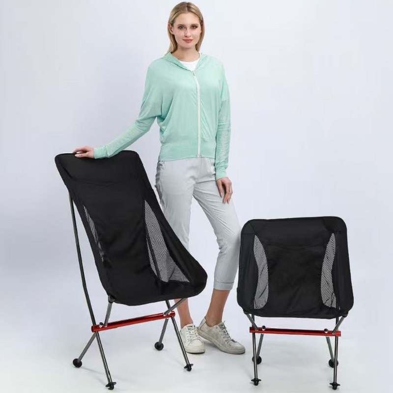 Outdoor Camping High Chair - Ultra Hafif Alüminyum Yüksek Sırtlı Ay