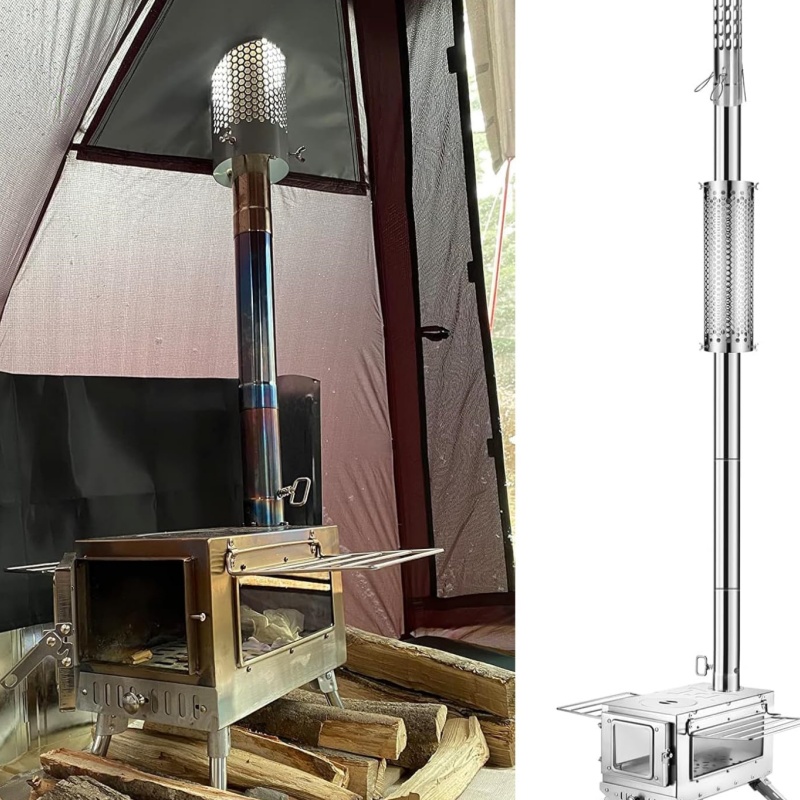 Kamp sobası borusu paslanmaz ç - Outdoor Camping Wood Stove incelemesi ve fiyatı