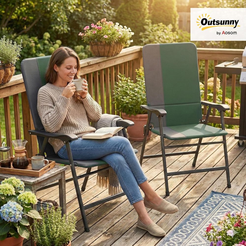 Yastıklı Yüksek Sırtlı ve Kolç - Outdoor Camping High Chair incelemesi ve fiyatı