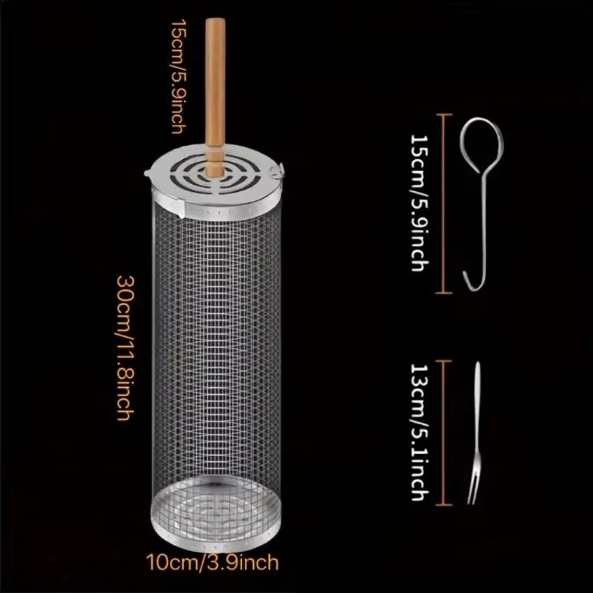 Yuvarlak Barbekü Izgara Sepeti - Outdoor Camping Grill incelemesi ve fiyatı