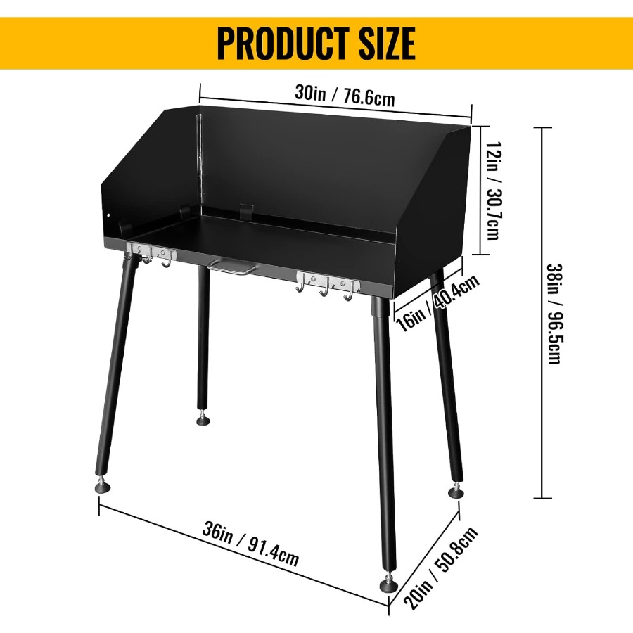 30 x 16 İnç Karbon Çelikten Ya - Outdoor Camping Cooking Table incelemesi ve fiyatı