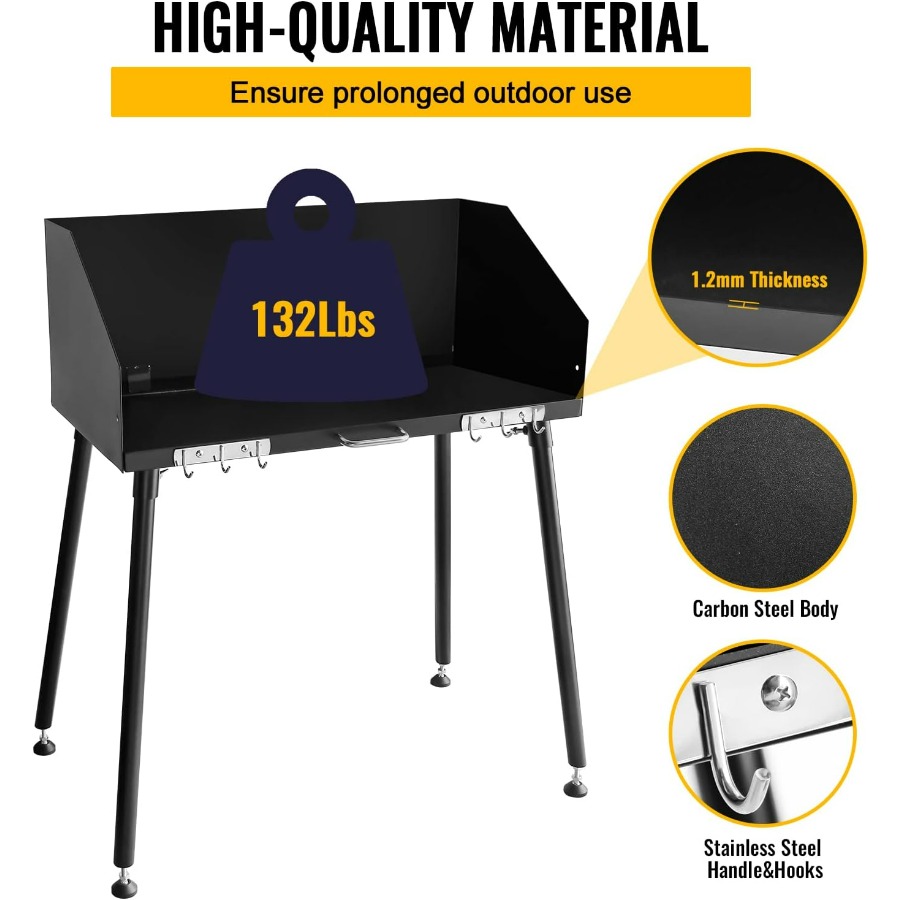 30 x 16 İnç Karbon Çelikten Ya - Outdoor Camping Cooking Table incelemesi ve fiyatı