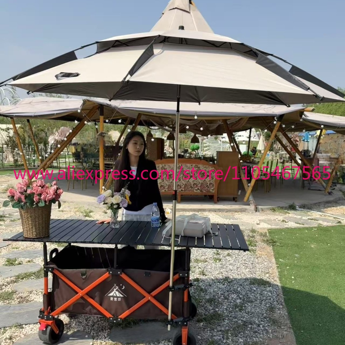1 adet kampçı arabası büyük ka - Outdoor Camping Umbrella incelemesi ve fiyatı