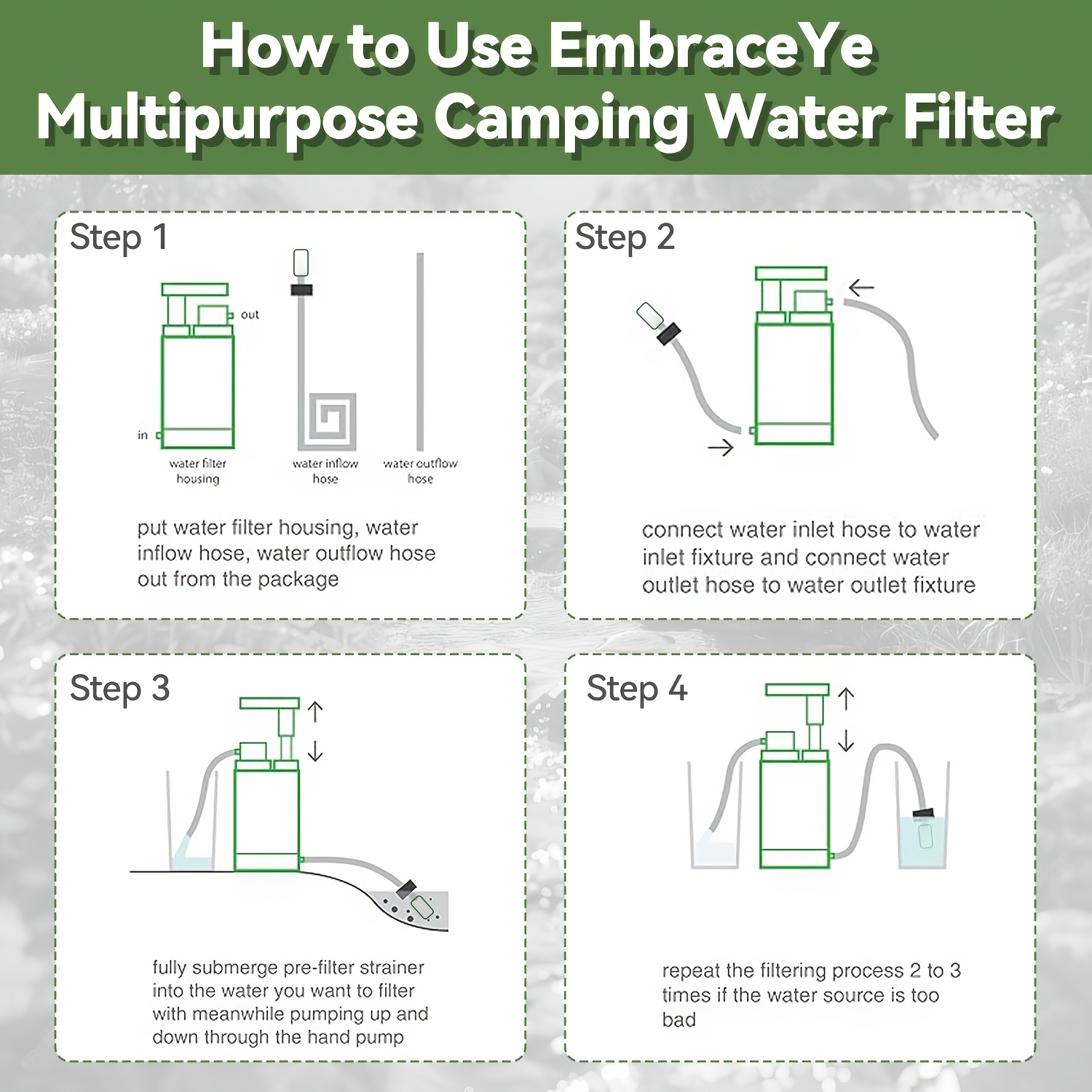 Taşınabilir Su Arıtma Pompası, - Portable Water Filter incelemesi ve fiyatı