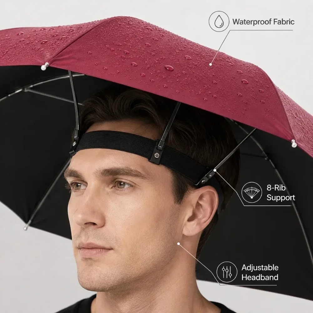 Katlanabilir Başlık Şemsiye Şa - Outdoor Camping Umbrella incelemesi ve fiyatı