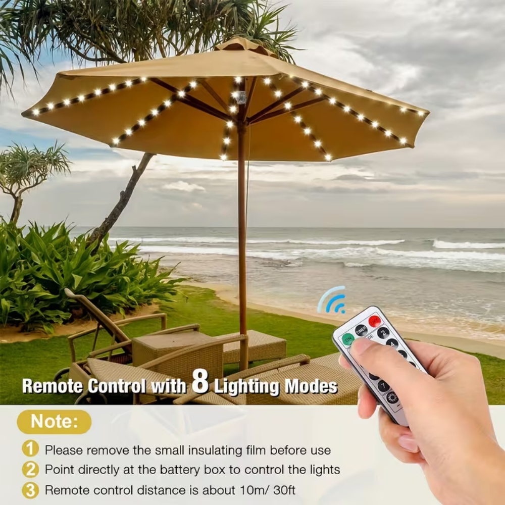 1 adet açık şemsiye ışığı akül - Outdoor Camping Umbrella incelemesi ve fiyatı