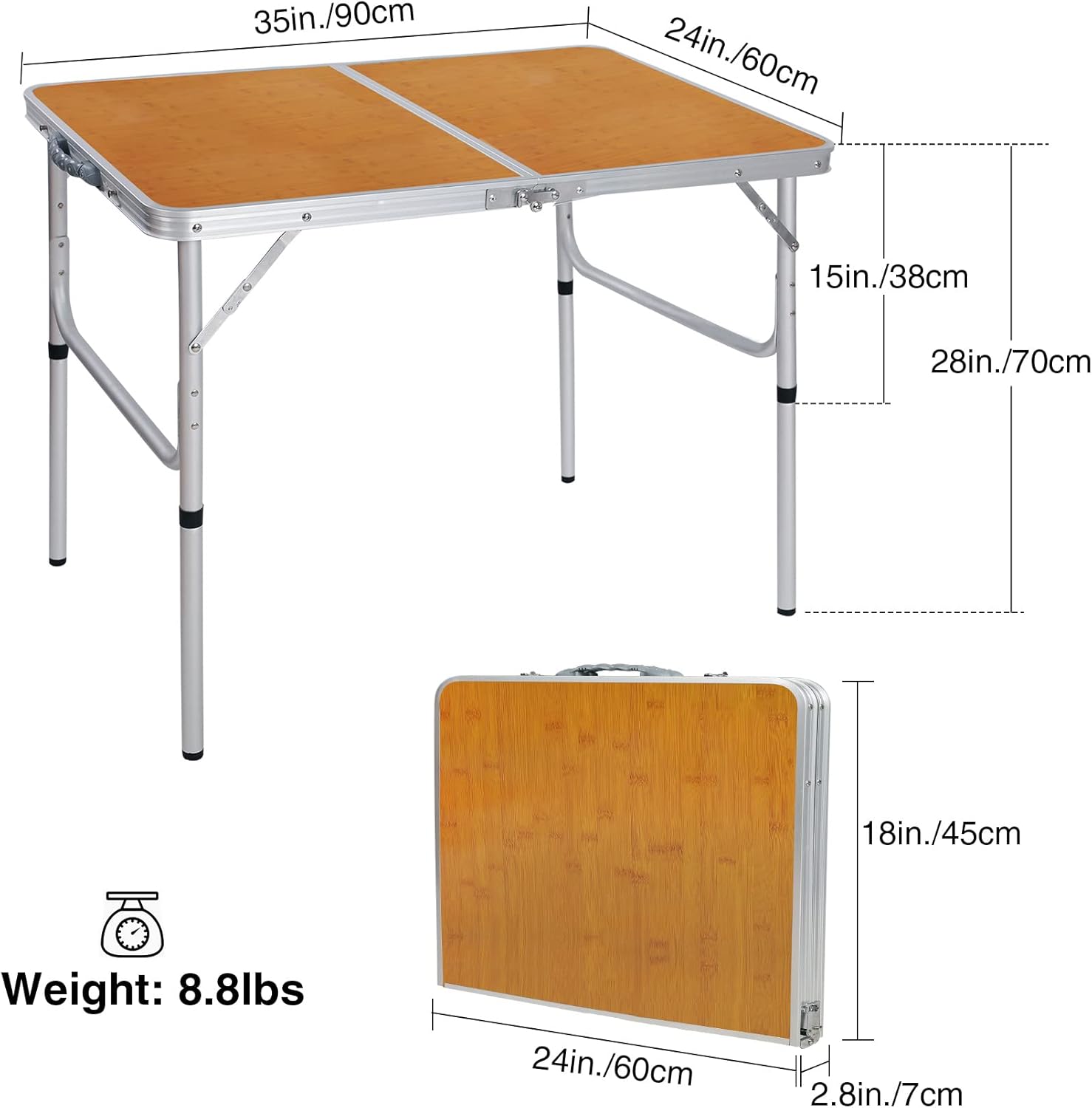 Ayarlanabilir Yükseklikli 35x2 - Outdoor Camping Cooking Table incelemesi ve fiyatı
