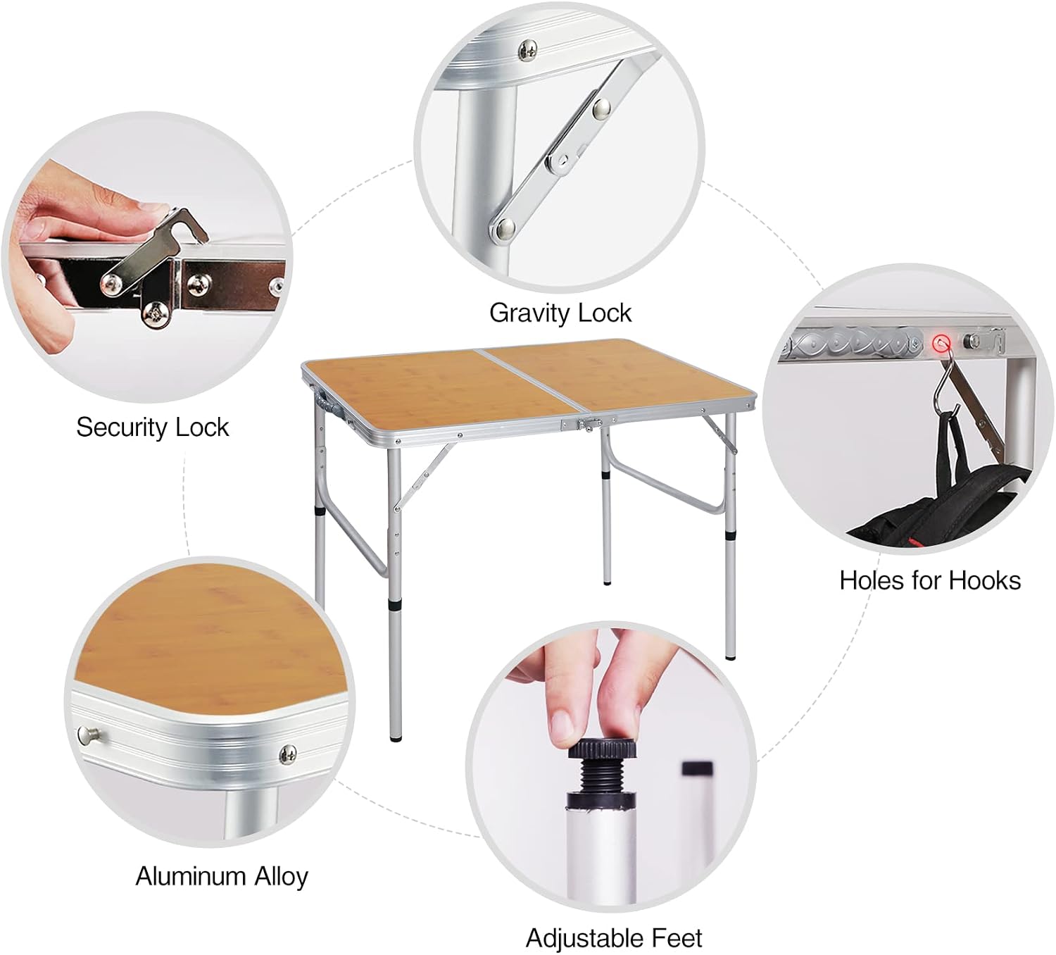 Ayarlanabilir Yükseklikli 35x2 - Outdoor Camping Cooking Table incelemesi ve fiyatı