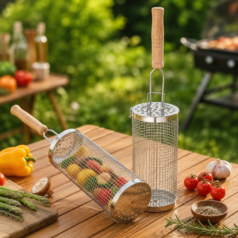 Yuvarlak Barbekü Izgara Sepeti - Outdoor Camping Grill incelemesi ve fiyatı