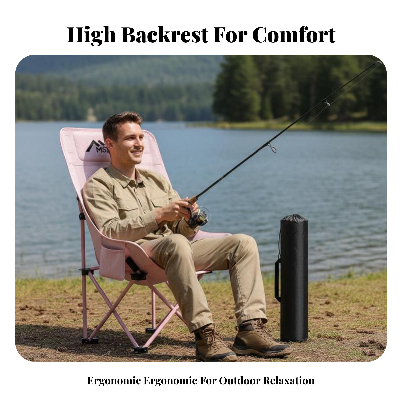 Katlanabilir Örgü Yüksek Sırtl - Outdoor Camping High Chair incelemesi ve fiyatı