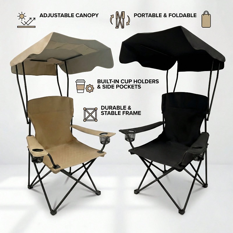 Gölgelikli Açık Hava Kamp Sand - Outdoor Camping Lounge Chairs incelemesi ve fiyatı