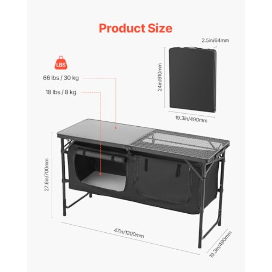 Kamp Mutfak Masası, Katlanabil - Outdoor Camping Cooking Table incelemesi ve fiyatı