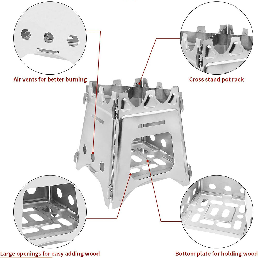 Taşınabilir kamp ahşap soba pa - Outdoor Camping Wood Stove incelemesi ve fiyatı
