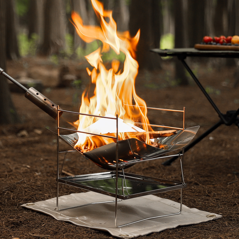 Odun yanan kamp sobası taşınab - Outdoor Camping Wood Stove incelemesi ve fiyatı