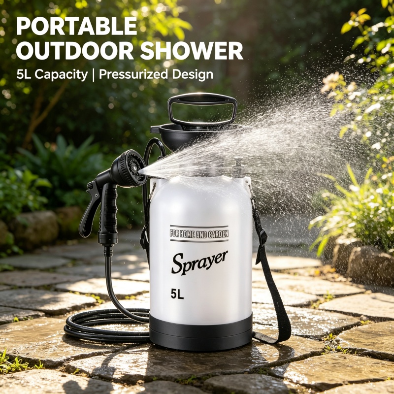 5L Taşınabilir Kamp Duşu Manue - Outdoor Camping Water Tank incelemesi ve fiyatı