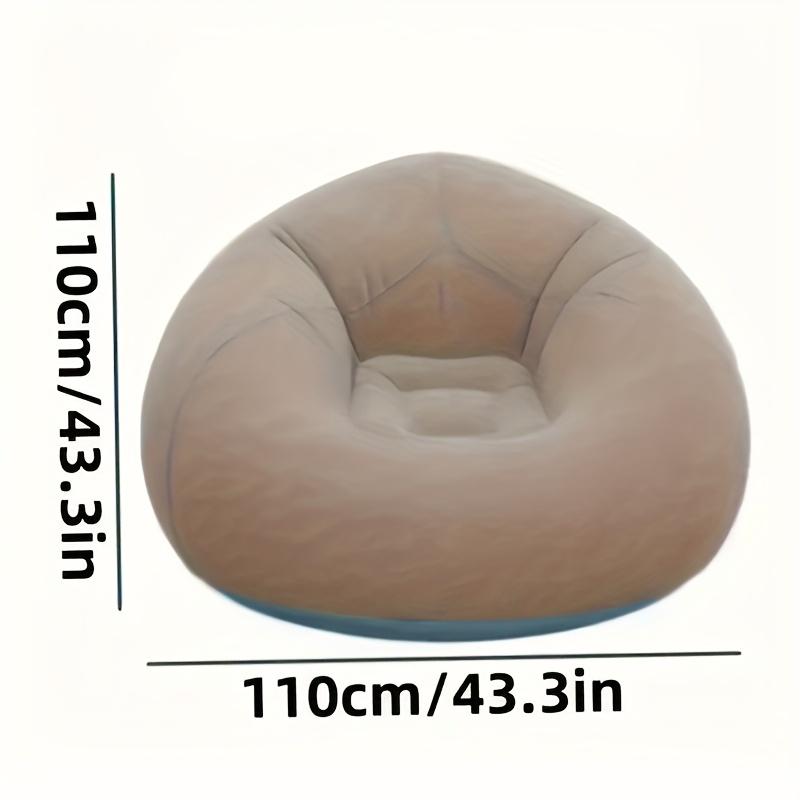 Flocked PVC Inflatable Sofa Ch - Outdoor Camping Lounge Chairs incelemesi ve fiyatı